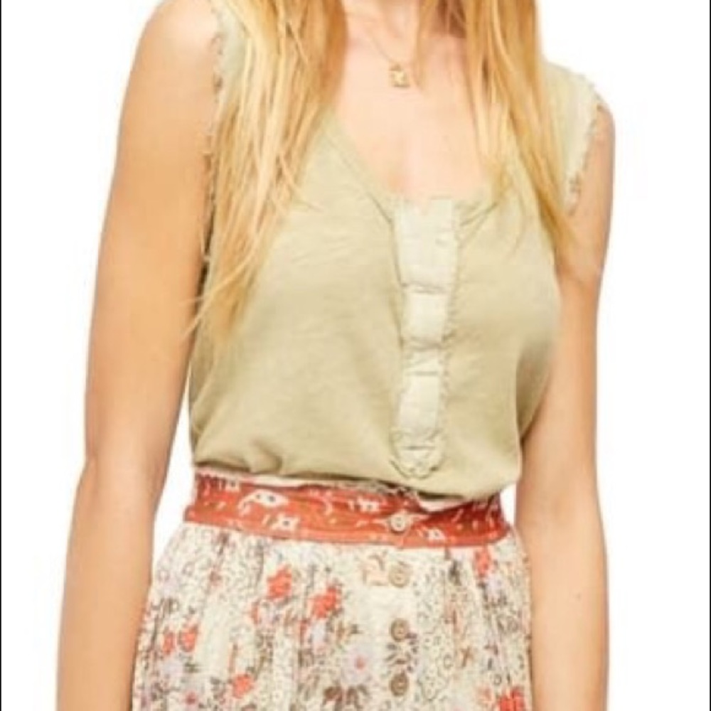 Free People
Vacay Linen Blend Tank Top